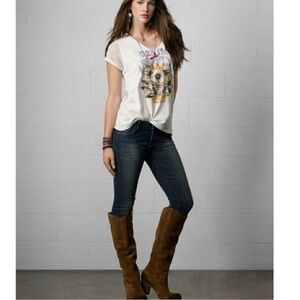 Ralph Lauren Denim & Supply Skinny Jeans Women's Size 27x32 Lowrise Dark Wash